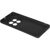 Силиконовый чехол для Realme 12 5G Soft Matte с микрофиброй Черный