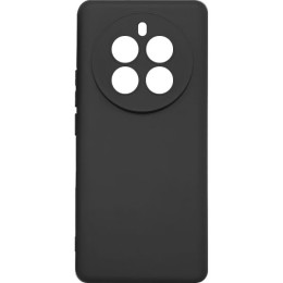 Силиконовый чехол для Realme 12 Pro 5G Soft Matte с микрофиброй Черный