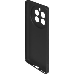 Силиконовый чехол для Realme 12 Pro 5G Soft Matte с микрофиброй Черный