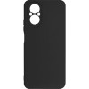 Силиконовый чехол для Realme C67 Soft Matte с микрофиброй Черный