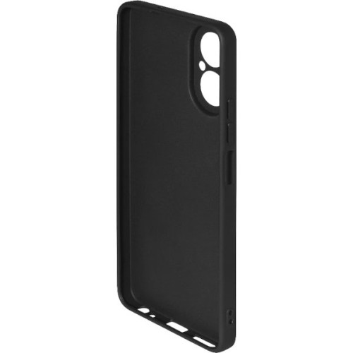 Силиконовый чехол для Realme C67 Soft Matte с микрофиброй Черный