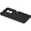 Силиконовый чехол для Realme C67 Soft Matte с микрофиброй Черный