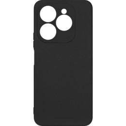 Силиконовый чехол для Tecno Spark 20 Pro Soft Matte с микрофиброй Черный