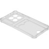 Силиконовый чехол для Xiaomi Poco X6 Pro 5G Silicone Card Holder с защитой камеры Прозрачный