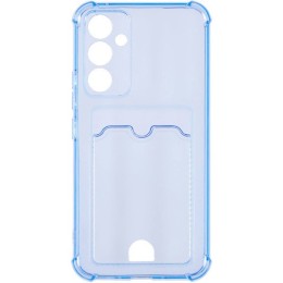 Силиконовый чехол для Samsung Galaxy A15 / Samsung Galaxy A15 5G Silicone Card Holder с защитой камеры Голубой