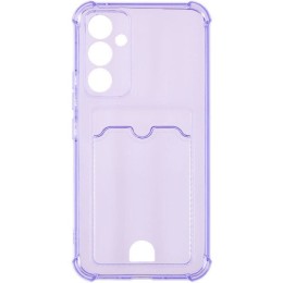 Силиконовый чехол для Samsung Galaxy A15 / Samsung Galaxy A15 5G Silicone Card Holder с защитой камеры Сиреневый