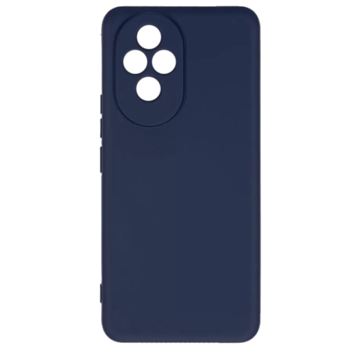 Силиконовый чехол для Honor 200 Soft Matte с микрофиброй Синий