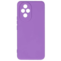 Силиконовый чехол для Honor 200 Soft Matte с микрофиброй Сиреневый