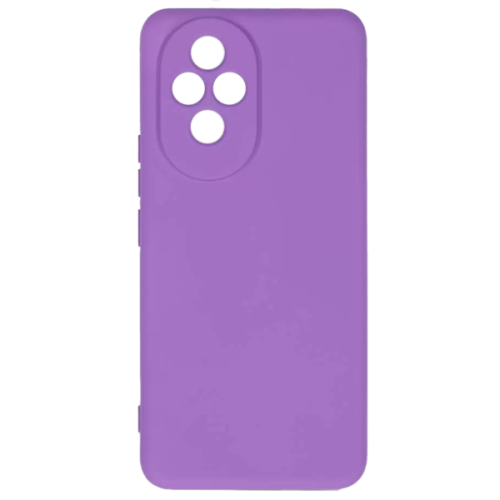 Силиконовый чехол для Honor 200 Soft Matte с микрофиброй Сиреневый