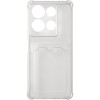 Силиконовый чехол для Infinix Note 40 Pro 5G / Note 40 Pro+ 5G Silicone Card Holder Прозрачный