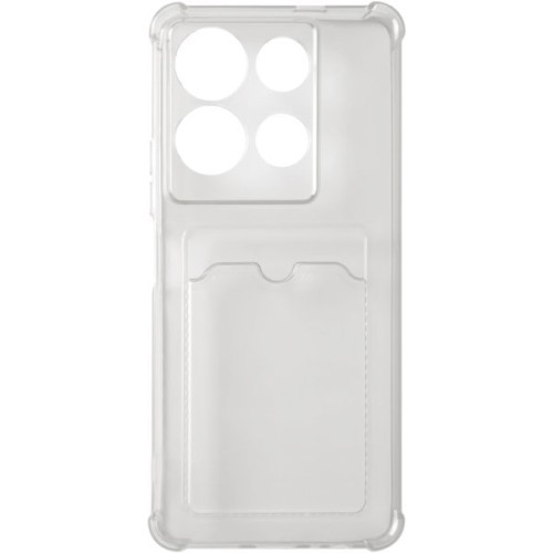 Силиконовый чехол для Infinix Note 40 Pro 5G / Note 40 Pro+ 5G Silicone Card Holder Прозрачный