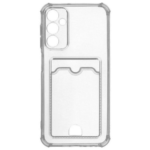 Чехол-накладка для Samsung Galaxy S25+ с кардхолдером Прозрачный
