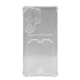 Чехол-накладка для Samsung Galaxy S25 Ultra с кардхолдером Прозрачный