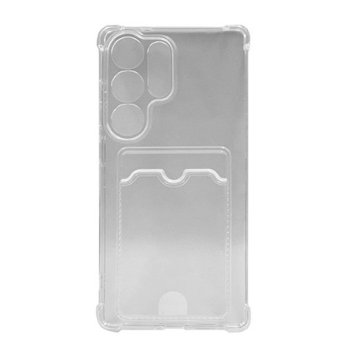 Чехол-накладка для Samsung Galaxy S25 Ultra с кардхолдером Прозрачный