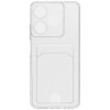 Силиконовый чехол для Realme C53 / Realme C51 / Realme Note 50 Silicone Card Holder с защитой камеры Прозрачный