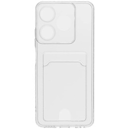 Силиконовый чехол для Realme C53 / Realme C51 / Realme Note 50 Silicone Card Holder с защитой камеры Прозрачный