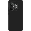 Силиконовый чехол для Realme GT 6T Soft Matte с микрофиброй Черный