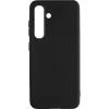 Силиконовый чехол для Samsung Galaxy S24+ 5G Soft Matte с микрофиброй Черный
