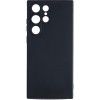 Силиконовый чехол для Samsung Galaxy S24 Ultra 5G Soft Matte с микрофиброй Черный