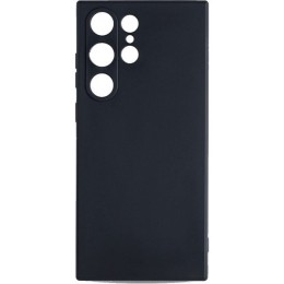 Силиконовый чехол для Samsung Galaxy S24 Ultra 5G Soft Matte с микрофиброй Черный