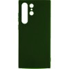 Силиконовый чехол для Samsung Galaxy S24 Ultra Soft Case Темно-зеленый