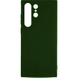 Силиконовый чехол для Samsung Galaxy S24 Ultra Soft Case Темно-зеленый