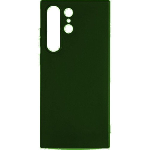 Силиконовый чехол для Samsung Galaxy S24 Ultra Soft Case Темно-зеленый