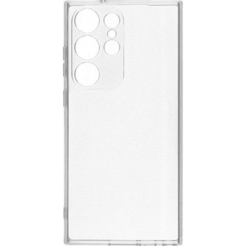 Силиконовый чехол для Samsung Galaxy S24 Ultra Ultra Thin Case с защитой камеры Прозрачный