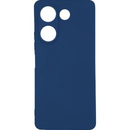 Силиконовый чехол для Tecno Camon 20 / Tecno Camon 20 Pro Soft Matte с микрофиброй Синий