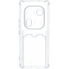 Силиконовый чехол для Tecno Phantom X2 5G Silicone Card Holder с защитой камеры Прозрачный