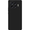 Силиконовый чехол для Tecno Spark 20 Pro+ Soft Matte с микрофиброй Черный