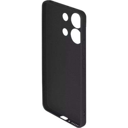 Силиконовый чехол для Xiaomi Redmi Note 13 Pro / Xiaomi Poco M6 Pro Soft Matte с микрофиброй Черный