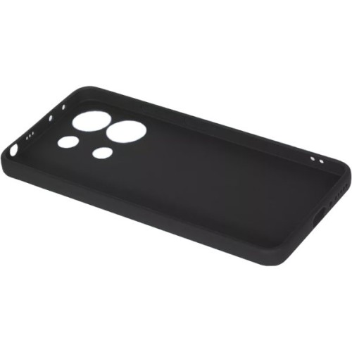 Силиконовый чехол для Xiaomi Redmi Note 13 Pro / Xiaomi Poco M6 Pro Soft Matte с микрофиброй Черный