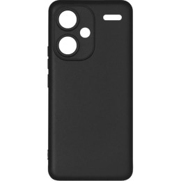 Силиконовый чехол для Xiaomi Redmi Note 13 Pro+ Soft Matte с микрофиброй Черный