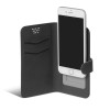 Чехол книжка для смартфона универсальный DF 5.5 дюйма Universal 09 Черный