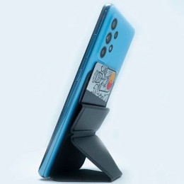 Кардхолдер с подставкой на клеевой основе Черный