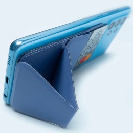 Кардхолдер с подставкой на клеевой основе Голубой