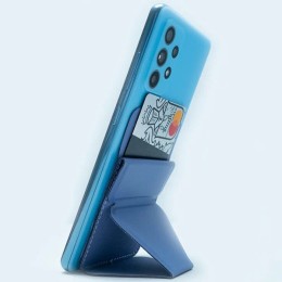 Кардхолдер с подставкой на клеевой основе Голубой