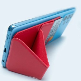 Кардхолдер с подставкой на клеевой основе Красный