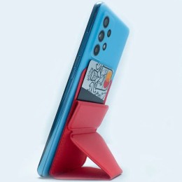 Кардхолдер с подставкой на клеевой основе Красный