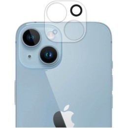 Защитное стекло для камеры Apple iPhone 14 Plus Glass Pro Glue 3D с фокусировкой вспышки Прозрачное