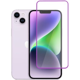 Защитное стекло для Apple iPhone 14 Plus Glass Pro Full Glue светящееся Фиолетовое