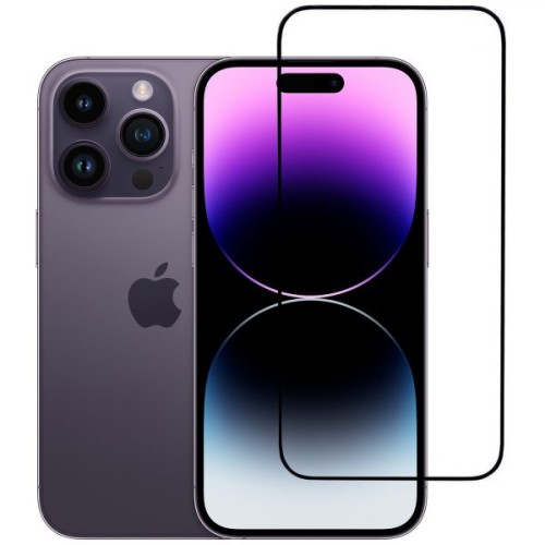 Защитное стекло для Apple iPhone 14 Pro Glass Pro Full Glue матовое Черное