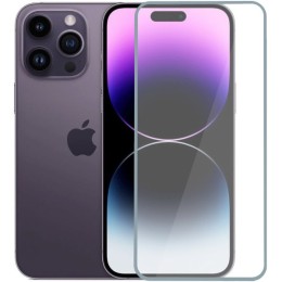 Защитное стекло для Apple iPhone 14 Pro Max Glass Pro Full Glue светящееся Голубое