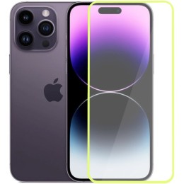 Защитное стекло для Apple iPhone 14 Pro Max Glass Pro Full Glue светящееся Желтое