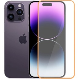 Защитное стекло для Apple iPhone 14 Pro Max Glass Pro Full Glue светящееся Оранжевое