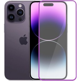 Защитное стекло для Apple iPhone 14 Pro Max Glass Pro Full Glue светящееся Фиолетовое