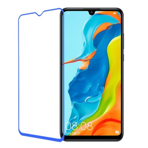 Защитное стекло для Huawei P30 Lite Red Line Full Screen Синее
