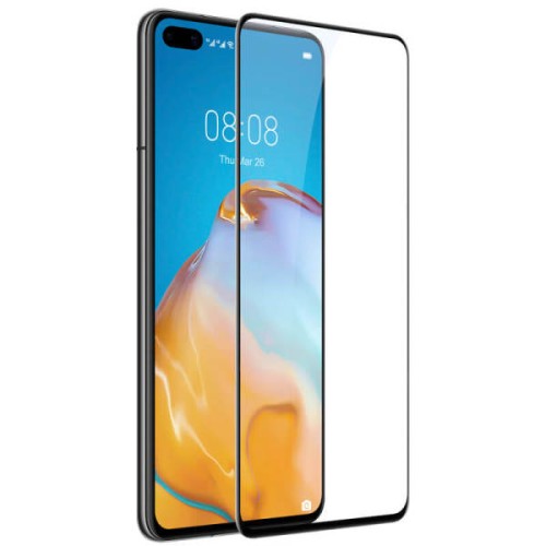 Защитное стекло для Huawei P40 Red Line Full Screen 3D Черное