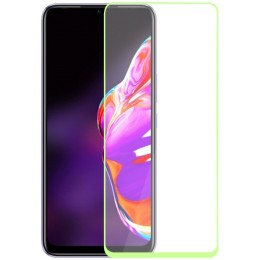 Защитное стекло для Infinix Hot 10S Glass Pro Full Glue светящееся Зеленое